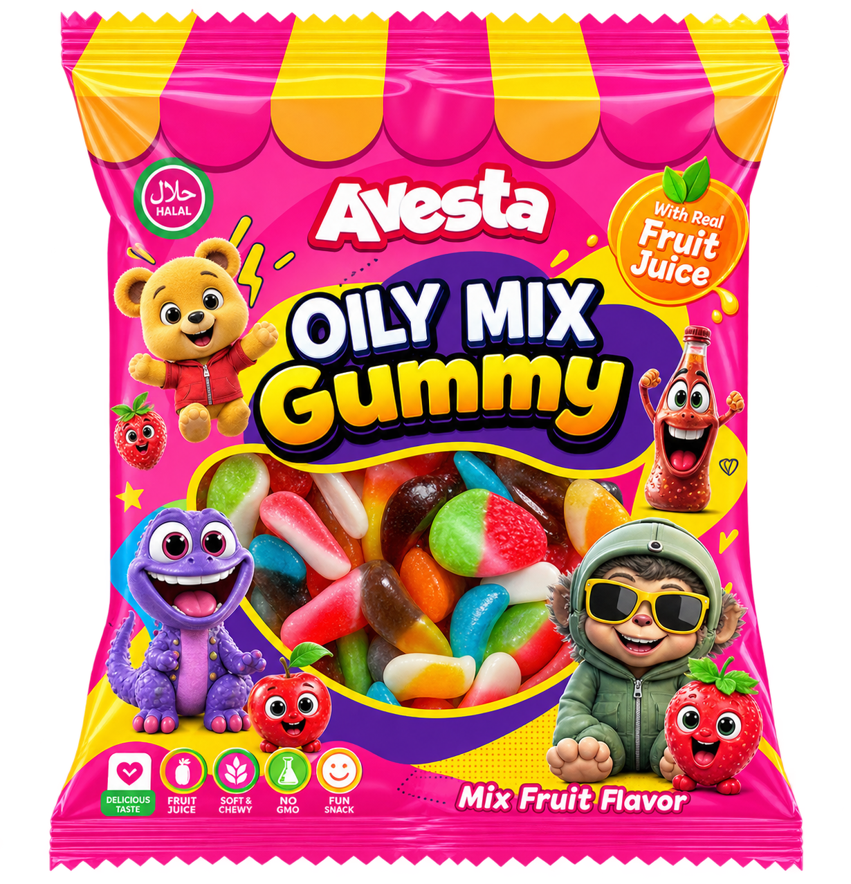 Avesta Oily Mix Gummy Halal 80g