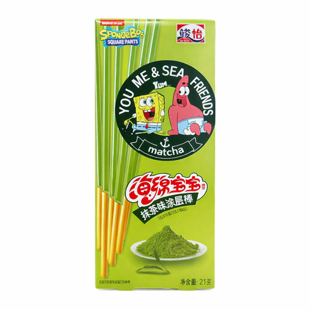 Spongebob Coated Stick Matcha 21g
