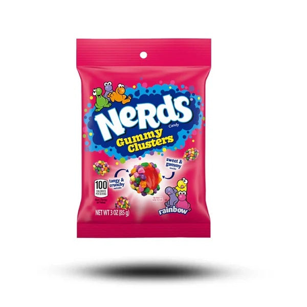 Gelatine (Rind) - Nerds Gummy Clusters Rainbow 85g