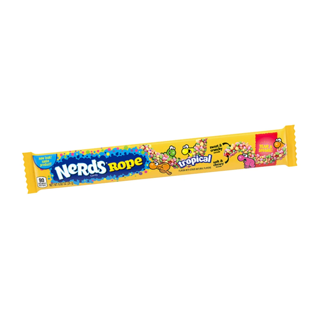 Gelatine (Rind) - Nerds Rope Tropical 26g