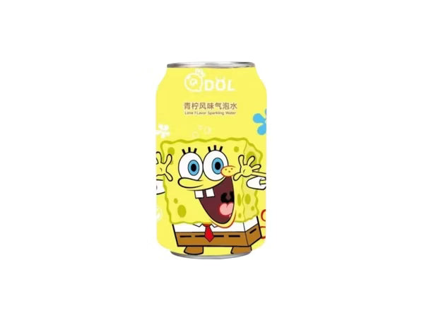 Qdol Spongebob Lime Sparkling Drink 330ml
