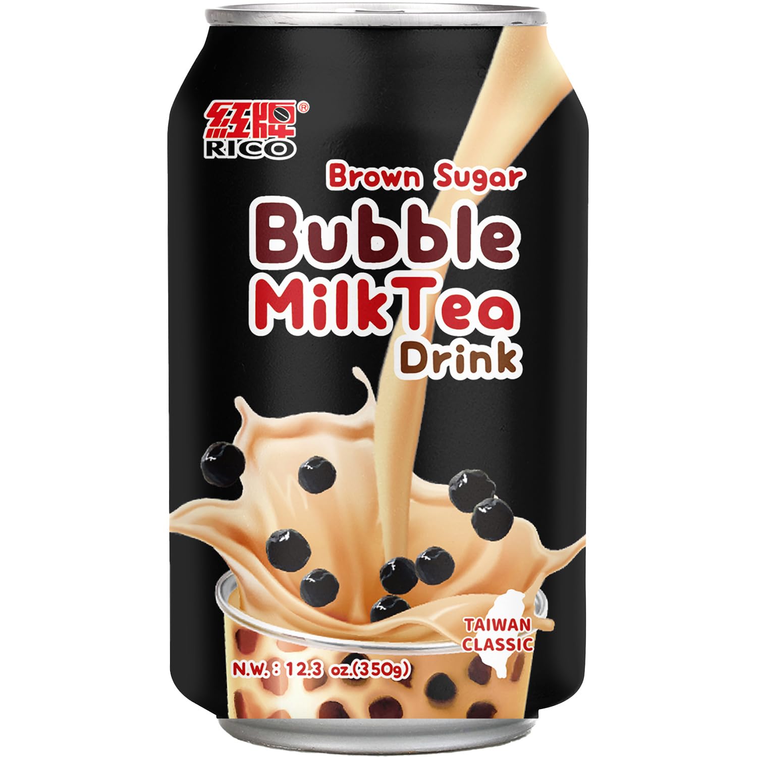 Rico Bubble Milk Tea-Getränk Brown Sugar 340ml