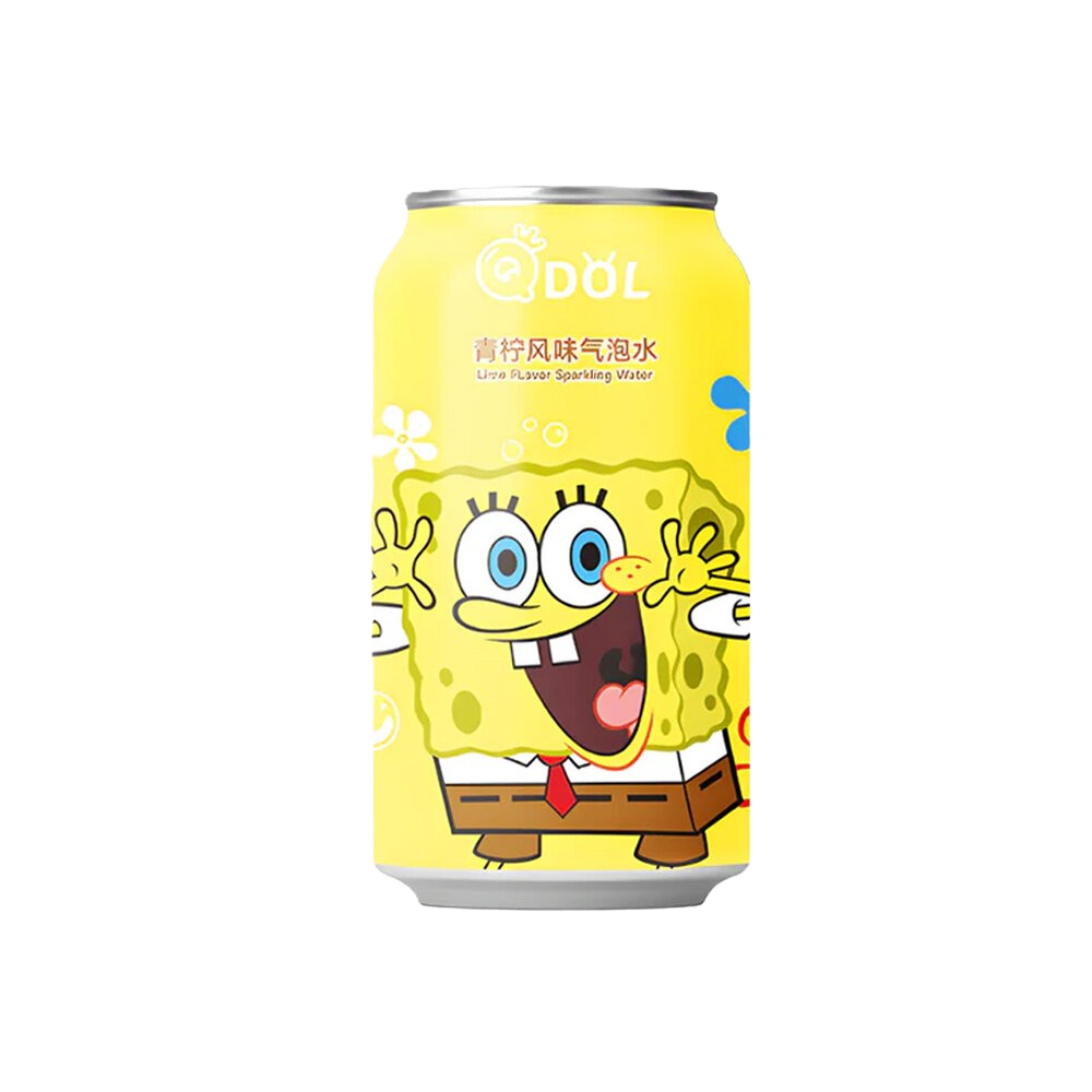 QDOL Spongebob Squarepants Sparkling Water (Lime Flavor) 330ml