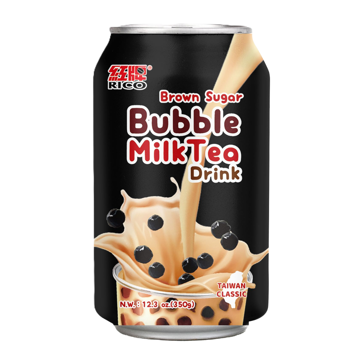 RICO Bubble Milk Tea (Brown Sugar Flavor) 340ml