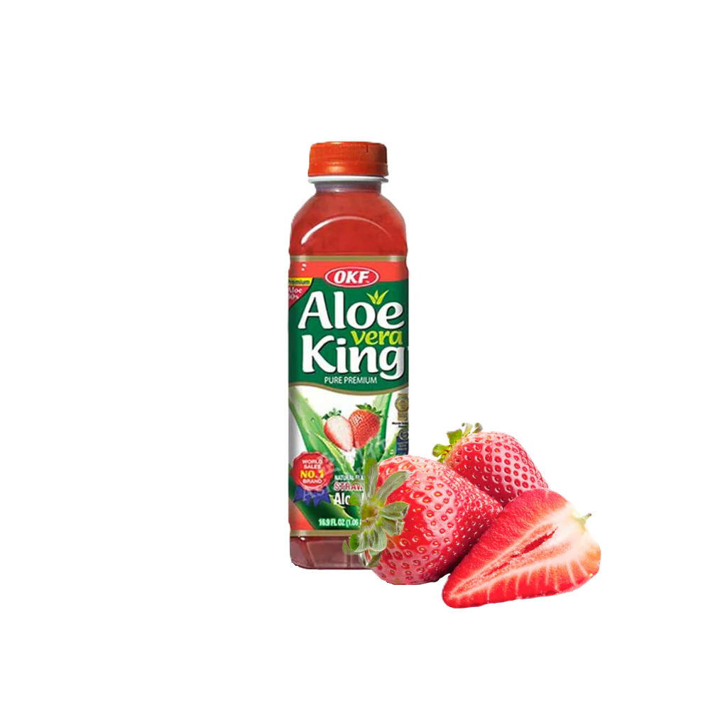 OKF Aloe Vera King Strawberry Zero Sugar 500ml