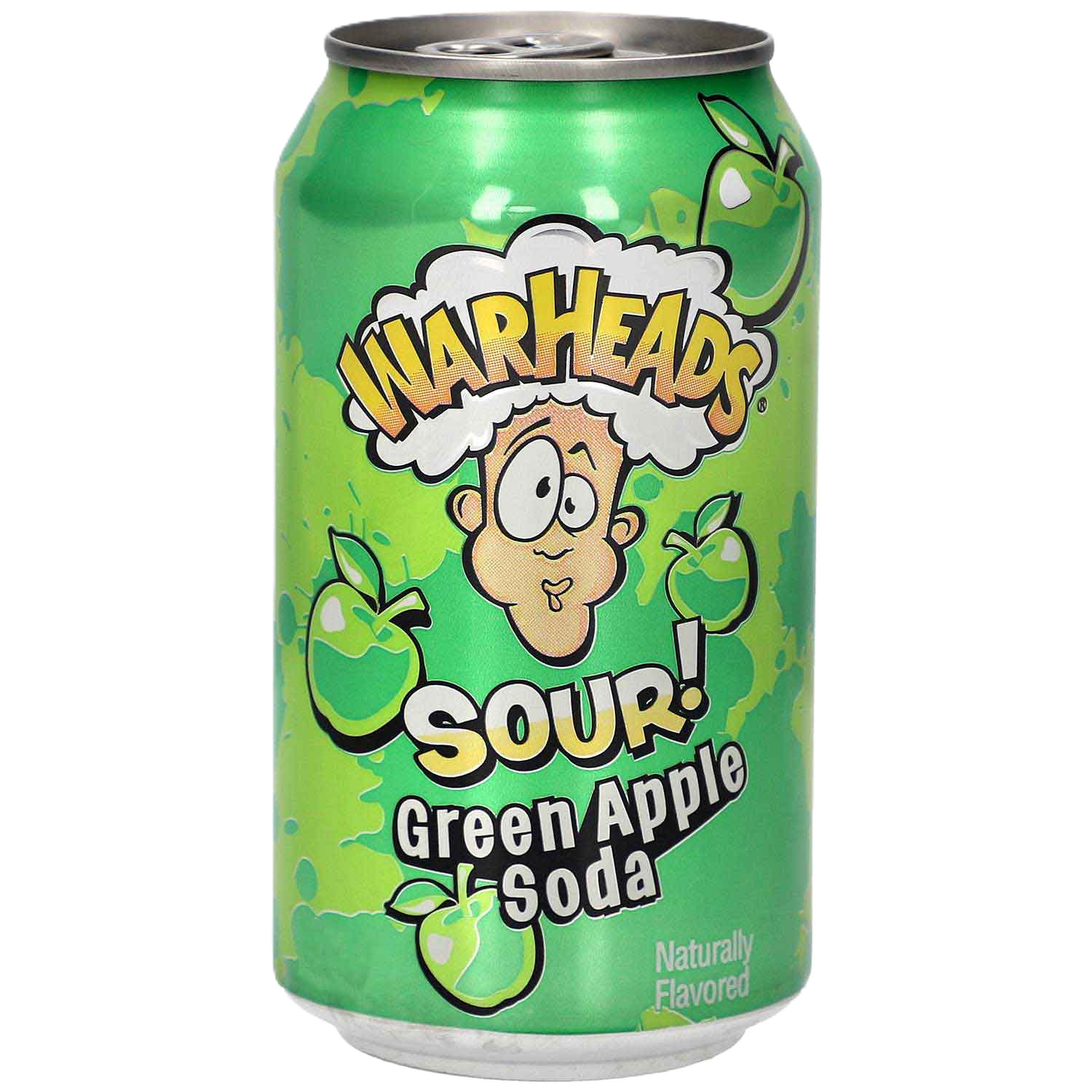 Warheads Sour Green Apple Soda 330ml