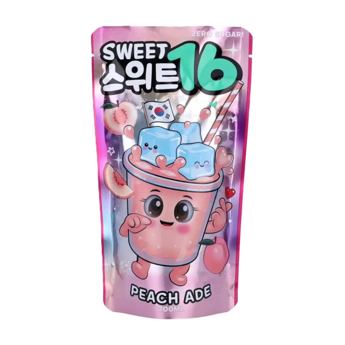 Sweet16 Peach Ade (Zero Sugar) 200ml