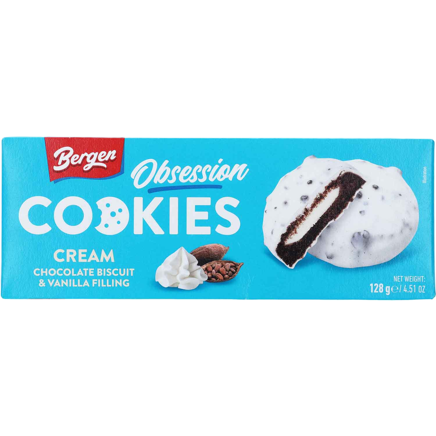 Bergen Obsession Cookies Cream 128g