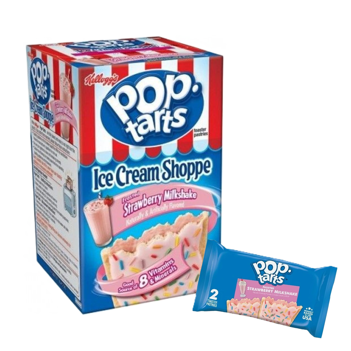 Kellogg's Pop Tarts Milkshake Frosted Strawberry Milkshake 96g