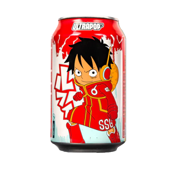 Ultra Pop One Piece Monkey D. Luffy Soda (Strawberry & Lemon Flavor) 330ml