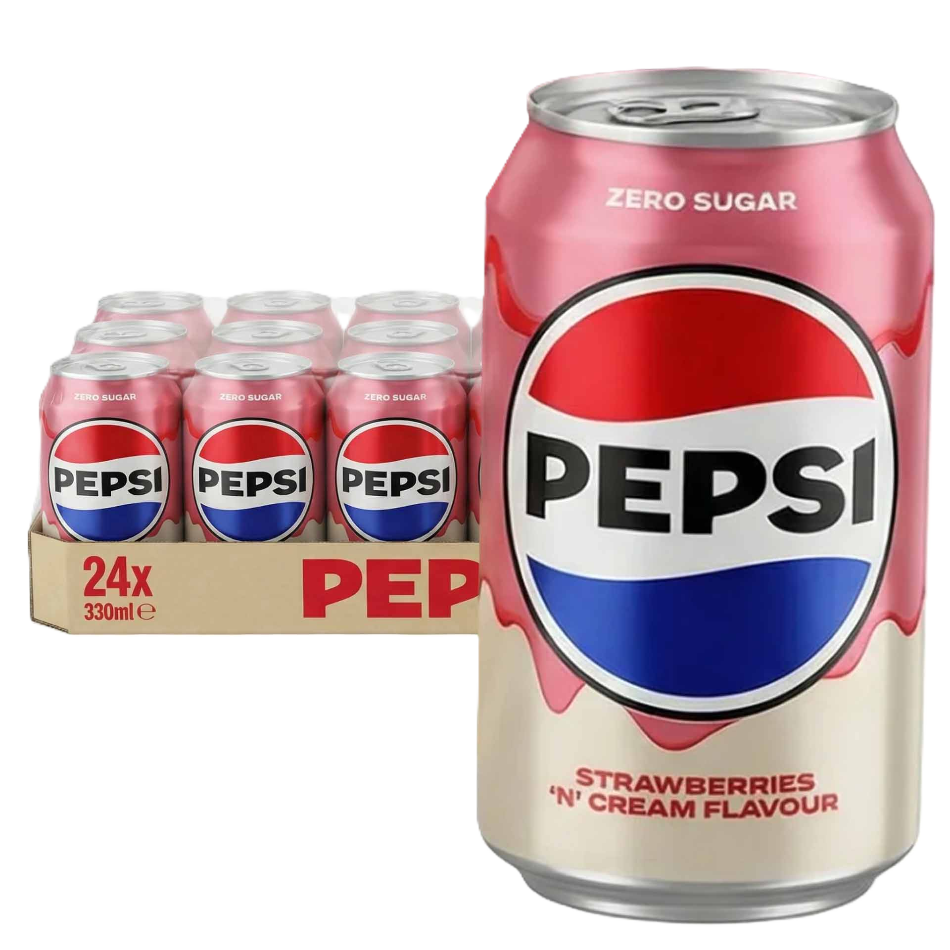 Pepsi Zero Sugar Strawberries 'N' Cream 330ml