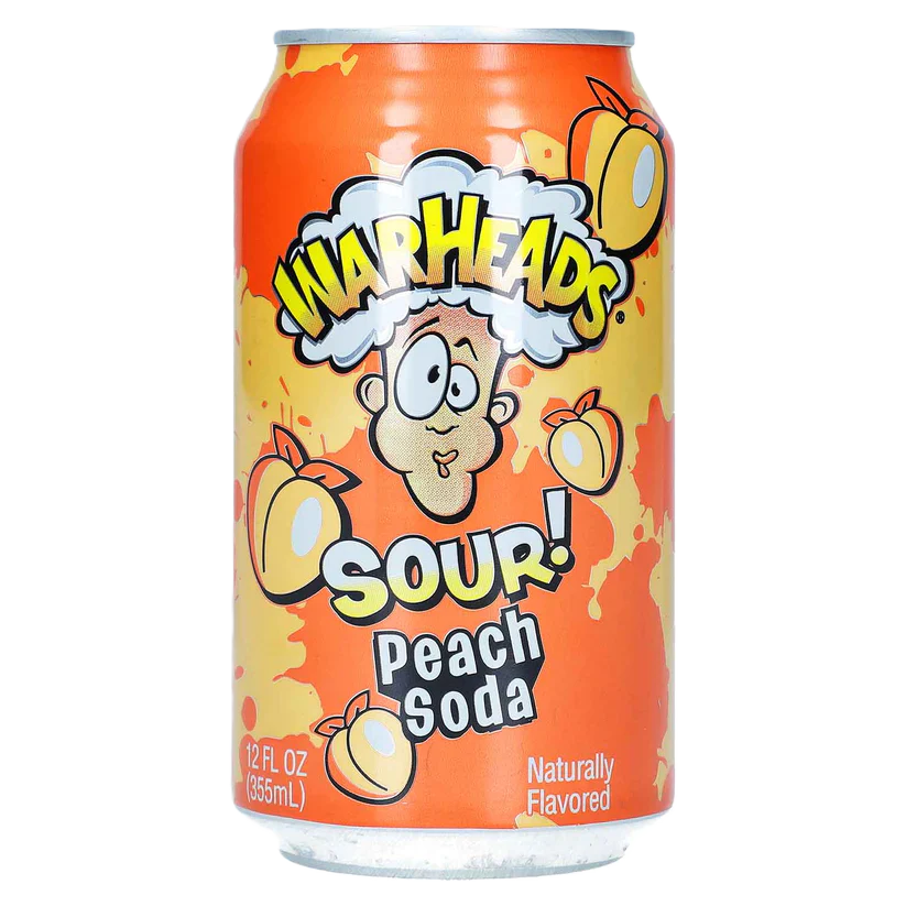 Warheads Sour Peach Soda (Pfirsich) 330ml