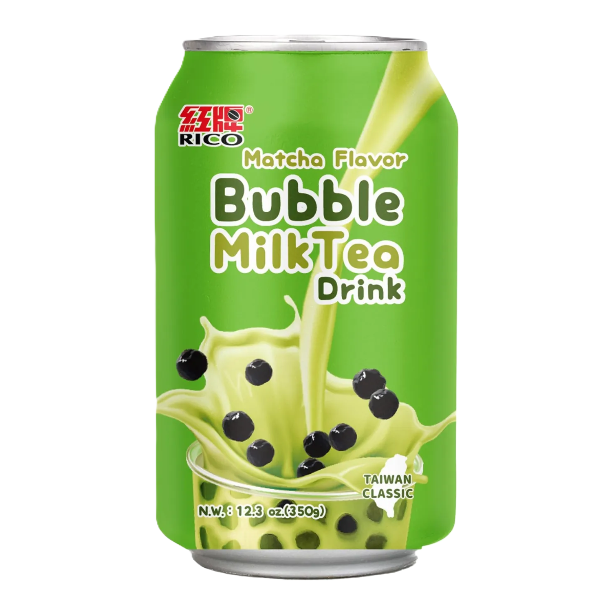 RICO Bubble Milk Tea (Matcha Flavor) 340ml