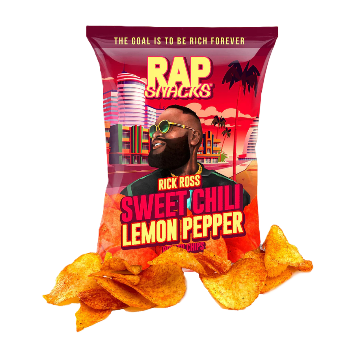 Rap Snacks Rick Ross Sweet Chili Lemon Pepper Chips 71g
