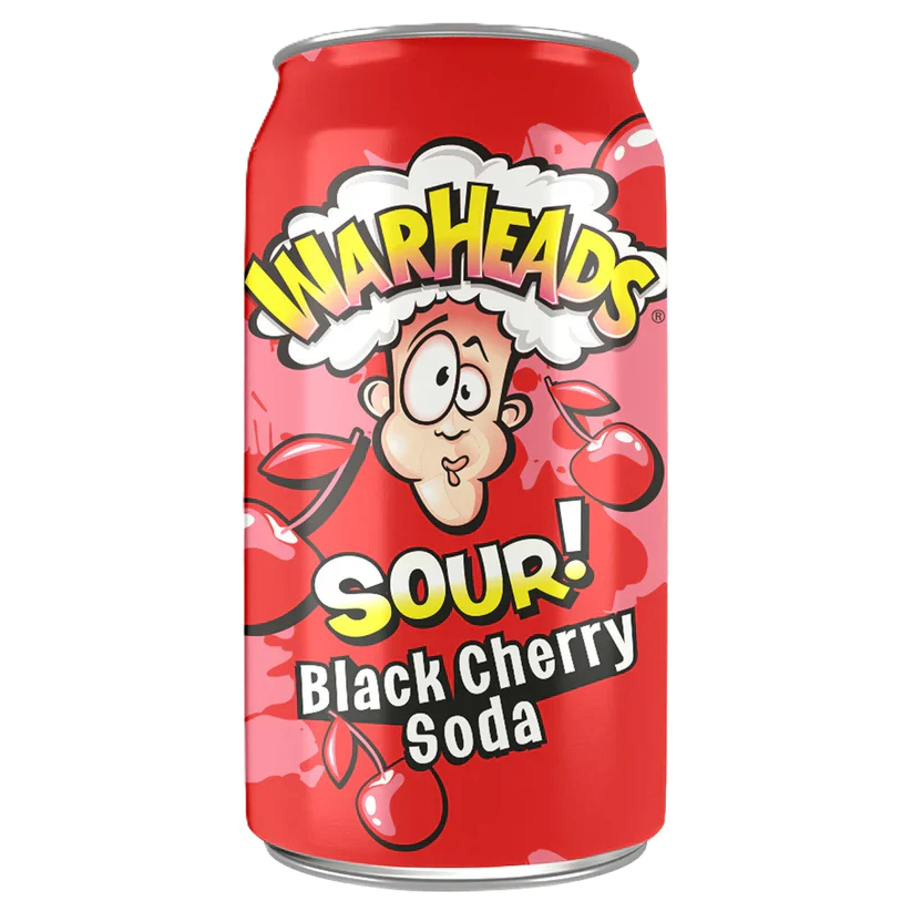 Warheads Sour Black Cherry Soda 330ml