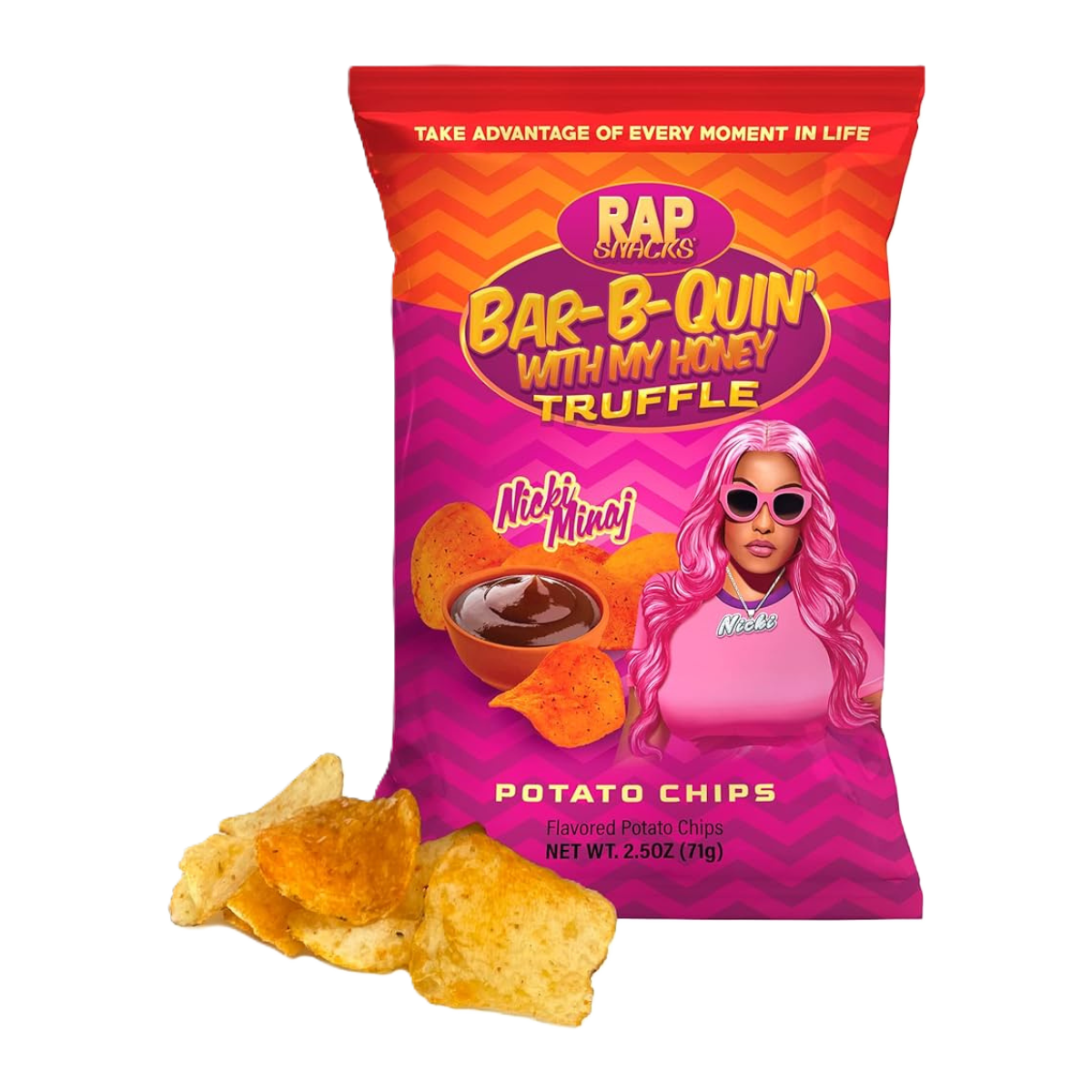 Rap Snacks Nicki Minaj Bar-B-Quin' with my Honey Truffle Chips 71g