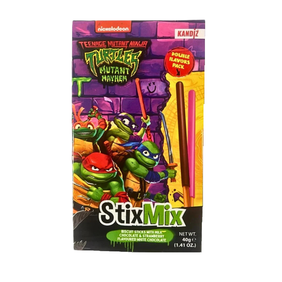Nickelodeon Teenage Mutant Ninja Turtles Mutant Mayhem StixMix 40g